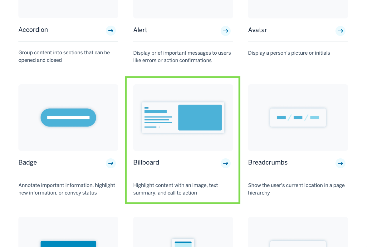 Billboard component