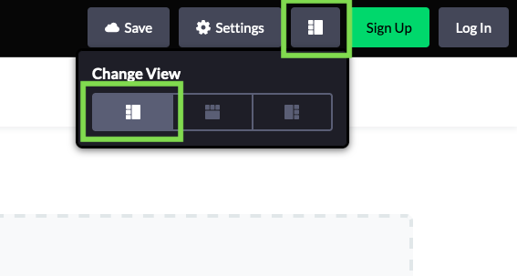 Change CodePen view button